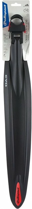 Polisport Cross Country Evo Achterspatbord - Zwart 2 Polisport Cross Country Evo Achterspatbord - Zwart - Afbeelding 2