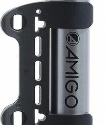 AMIGO M1 Fietspomp Mini - Minipomp Voor Hollands Ventiel/ Frans Ventiel/ Autoventiel - Grijs