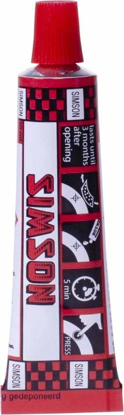 Simson Tube Solutie - Bandenplak - Groot - 30 Ml 1 Simson Tube Solutie - Bandenplak - Groot - 30 Ml
