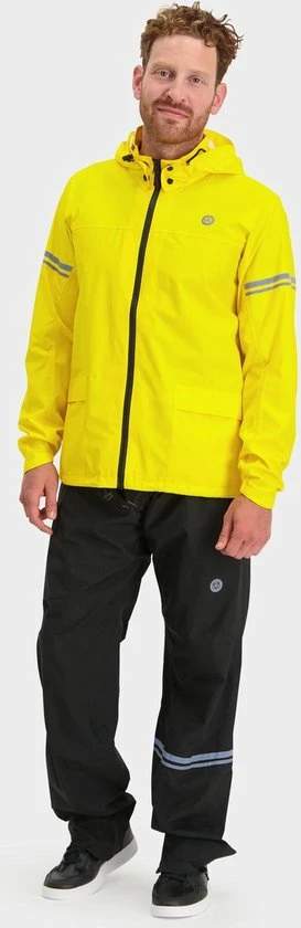 AGU Original Regenpak Essential - Geel/Zwart - L - Dames & Heren - Waterdicht & Ademend 22 AGU Original Regenpak Essential - Geel/Zwart - L - Dames & Heren - Waterdicht & Ademend - Afbeelding 22