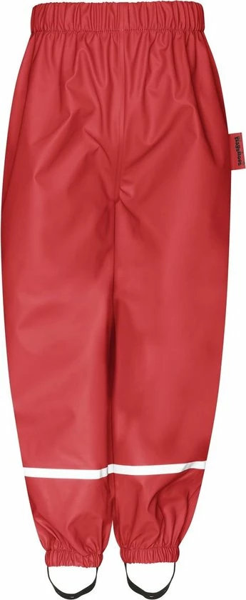 Playshoes - Regenbroek Met Fleece Voering Voor Kinderen - Rood - Maat 104cm 1 Playshoes - Regenbroek Met Fleece Voering Voor Kinderen - Rood - Maat 104cm