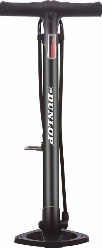 Dunlop Fietspomp - Presta/ Dunlop/ Schrader - Met 2 Adaptoren - Staande Pomp - 62,5 Cm Hoog 1 Dunlop Fietspomp - Presta/ Dunlop/ Schrader - Met 2 Adaptoren - Staande Pomp - 62,5 Cm Hoog