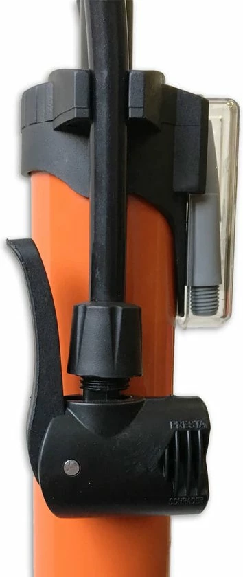 Bsx Air LYNX - Fietspomp Met Drukmeter -12 Bar/174 Psi - Oranje 5 Bsx Air LYNX - Fietspomp Met Drukmeter -12 Bar/174 Psi - Oranje - Afbeelding 5