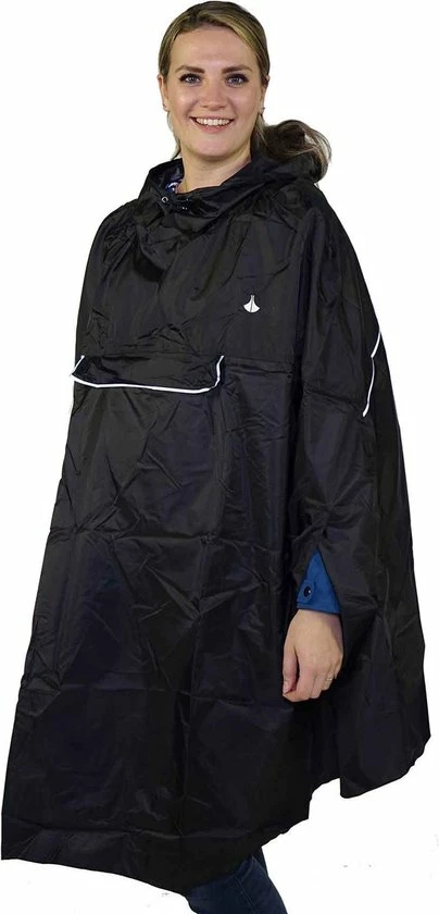 BJ?RNSON BJ RNSON Haps Regenponcho Fiets Dames & Heren - Fietsponcho - Zwart 9 BJ?RNSON BJ RNSON Haps Regenponcho Fiets Dames & Heren - Fietsponcho - Zwart - Afbeelding 9