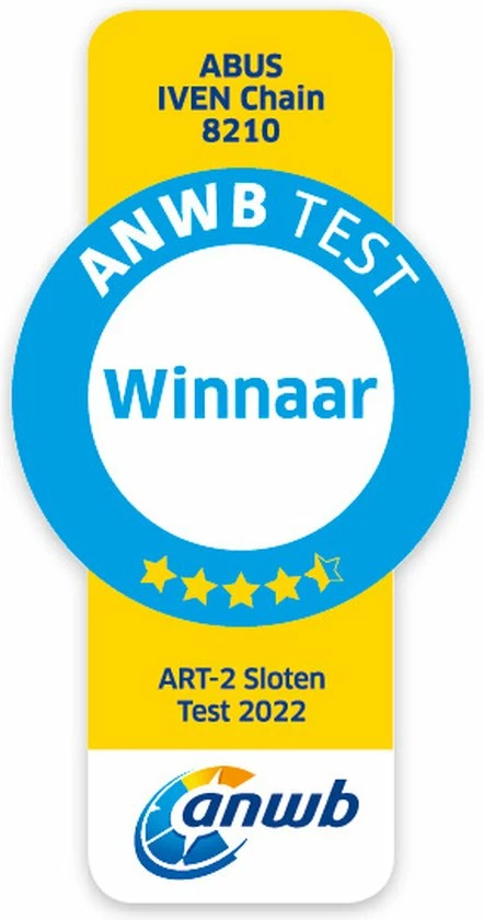 ABUS Iven 8210 Kettingslot - ART2 - 85 Cm - Winnaar ANWB Slotentest 2022 4 ABUS Iven 8210 Kettingslot - ART2 - 85 Cm - Winnaar ANWB Slotentest 2022 - Afbeelding 4