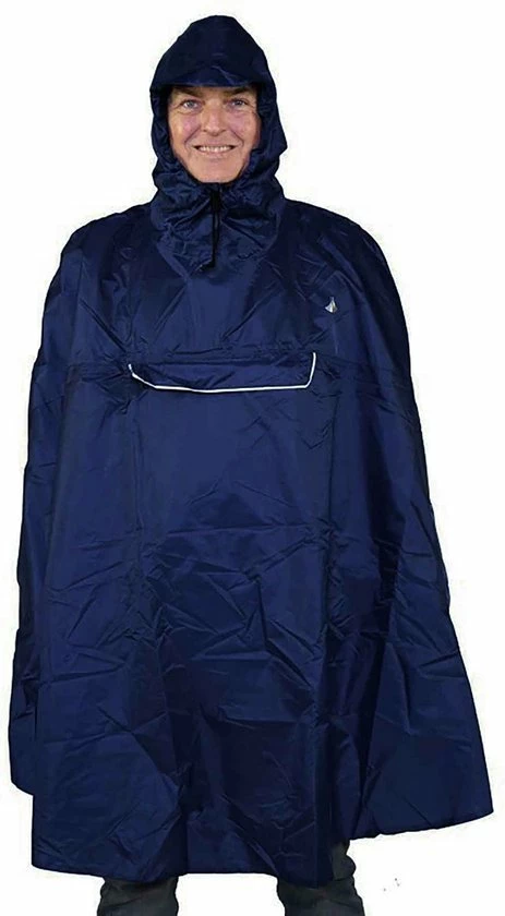 BJ?RNSON BJ RNSON Haps Regenponcho Fiets Dames & Heren - Fietsponcho - Donkerblauw 6 BJ?RNSON BJ RNSON Haps Regenponcho Fiets Dames & Heren - Fietsponcho - Donkerblauw - Afbeelding 6
