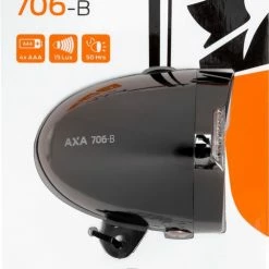 AXA 706 15 Lux - Fietslamp Voorlicht - LED Koplamp - Fietsverlichting Op Batterij - Chrome -Windgoo Shop 492x840