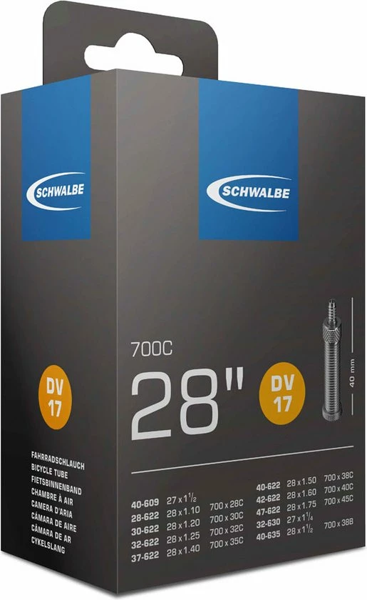 Schwalbe Binnenband 27/28 X 1.10/1.75 (28/47-609/635) Dv 40 Mm 1 Schwalbe Binnenband 27/28 X 1.10/1.75 (28/47-609/635) Dv 40 Mm