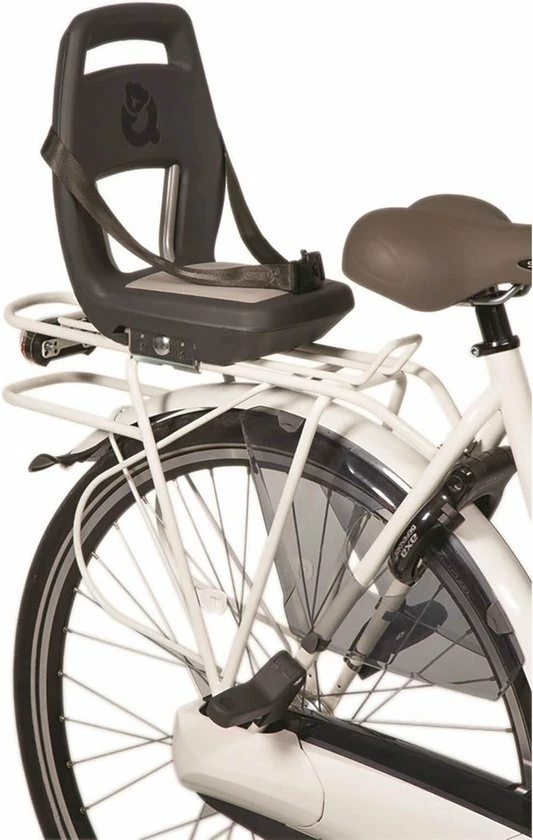 Qibbel 6+ Junior Fietsstoeltje Achter - Zwart - Inclusief Voetsteuntjes 11 Qibbel 6+ Junior Fietsstoeltje Achter - Zwart - Inclusief Voetsteuntjes - Afbeelding 11