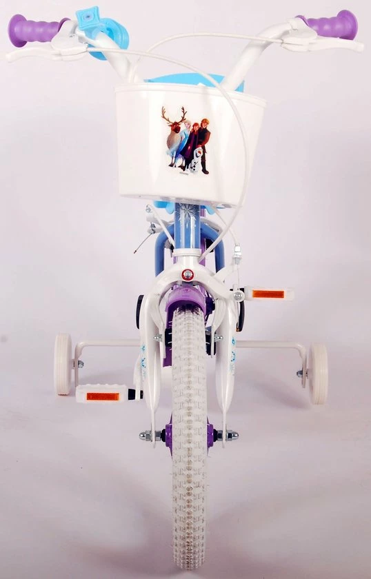 Disney Frozen 2 Kinderfiets - Meisjes - 14 Inch - Blauw/Paars - Twee Handremmen 4 Disney Frozen 2 Kinderfiets - Meisjes - 14 Inch - Blauw/Paars - Twee Handremmen - Afbeelding 4