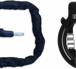 AXA Solid Plus Fietsslot- ART2 - Inclusief 140cm Insteekketting Ringslot - Zwart