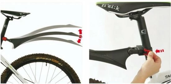 Polisport Cross Country Evo Achterspatbord - Zwart 6 Polisport Cross Country Evo Achterspatbord - Zwart - Afbeelding 6