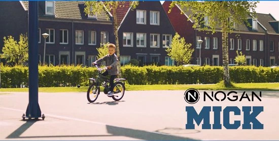 Nogan Mick - Kinderfiets - Jongensfiets - 12 Inch - Mat Zwart 2 Nogan Mick - Kinderfiets - Jongensfiets - 12 Inch - Mat Zwart - Afbeelding 2