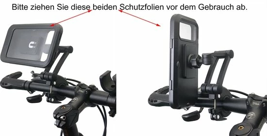 Merkloos Fiets / Motor Telefoonhouder Waterdicht Universeel 360° Draaibaar Anti-Shock Accessoires - Tot 6.5 Inch 4 Merkloos Fiets / Motor Telefoonhouder Waterdicht Universeel 360° Draaibaar Anti-Shock Accessoires - Tot 6.5 Inch - Afbeelding 4