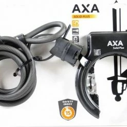 Axa Solid Plus Set Ringslot Met Insteekketting ART-2 Zwart