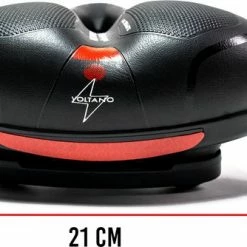 Voltano Fietszadel Met Gelpads - Zwart/Rood - Uitsparing - Zadelvering - Unisex - Incl. Gratis Zadelstrop -Windgoo Shop 550x334 2