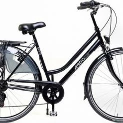 Amigo Moves - Damesfiets 28 Inch - Fiets Met 6 Versnellingen - Matzwart