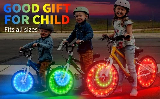 BOTC Wielverlichting Fiets - 20 Holders - Spaakverlichting LED - Lichtsnoer Fietswiel - Fiets Wiel Licht - 20 Leds - 220CM - Rood 10 BOTC Wielverlichting Fiets - 20 Holders - Spaakverlichting LED - Lichtsnoer Fietswiel - Fiets Wiel Licht - 20 Leds - 220CM - Rood - Afbeelding 10