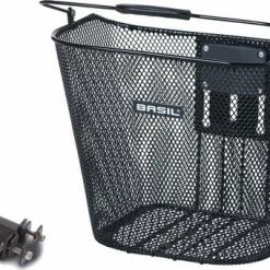 Basil Bremen BE - Fietsmand - Inclusief Systeem - Voorop - Zwart -Windgoo Shop 550x341 3