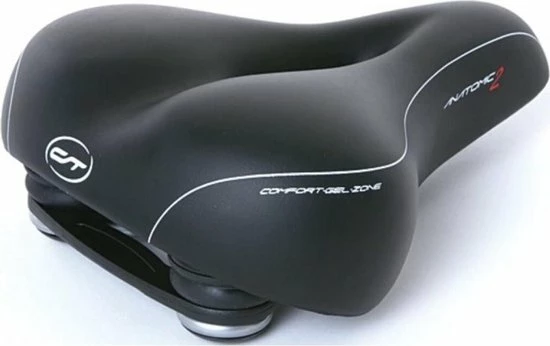 Contec City/Tour Dames Fietszadel - Anatomic 2 - Zwart - Waterdicht 1 Contec City/Tour Dames Fietszadel - Anatomic 2 - Zwart - Waterdicht