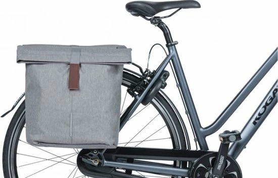 Basil City Dubbele Fietstas - Grijs Melee - 32 Liter 13 Basil City Dubbele Fietstas - Grijs Melee - 32 Liter - Afbeelding 13