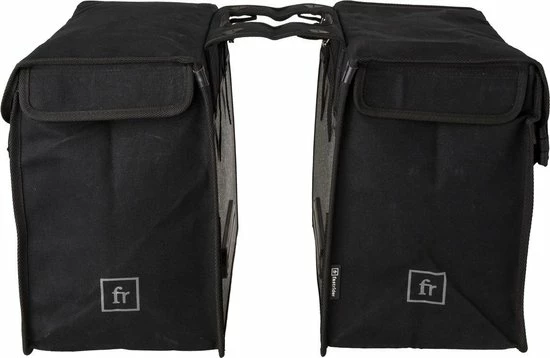Fastrider Canvas 37 Dubbele Fietstas Zwart - 65L 2 Fastrider Canvas 37 Dubbele Fietstas Zwart - 65L - Afbeelding 2