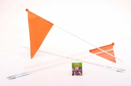Merkloos Bike Fun Fietsvlag Oranje - 150 Cm - Fietsvlaggetjes 1 Merkloos Bike Fun Fietsvlag Oranje - 150 Cm - Fietsvlaggetjes