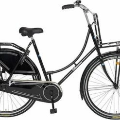 Wheelerz Omafiets 28 Inch Zwart Met Voordrager