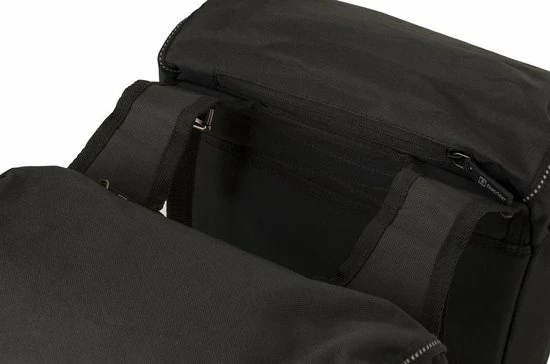 Fastrider Unibag Dubbele Fietstas - Voorzien Van Uitsparing Voor Snelbinders En LED Verlichting - Waterafstotend - Reflectiestrepen - 28 Liter - Zwart 13 Fastrider Unibag Dubbele Fietstas - Voorzien Van Uitsparing Voor Snelbinders En LED Verlichting - Waterafstotend - Reflectiestrepen - 28 Liter - Zwart - Afbeelding 13