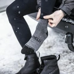 Rogelli Wintersok Merino Wool 2-pack - Grijs & Zwart - Maat 40-43 -Windgoo Shop 550x366 57