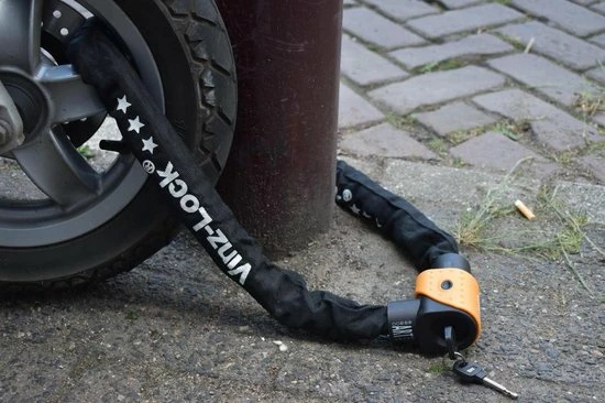 VINZ Jannu ART 3 Kettingslot 100 Cm / Fietsslot / Scooterslot / Motorslot 7 VINZ Jannu ART 3 Kettingslot 100 Cm / Fietsslot / Scooterslot / Motorslot - Afbeelding 7