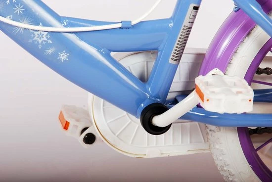 Disney Frozen 2 Kinderfiets - Meisjes - 14 Inch - Blauw/Paars - Twee Handremmen 12 Disney Frozen 2 Kinderfiets - Meisjes - 14 Inch - Blauw/Paars - Twee Handremmen - Afbeelding 12