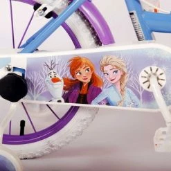 Disney Frozen 2 Kinderfiets - Meisjes - 16 Inch - Blauw - Twee Handremmen -Windgoo Shop 550x368 3