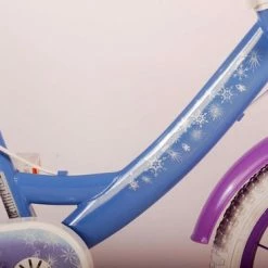 Disney Frozen 2 Kinderfiets - Meisjes - 16 Inch - Blauw - Twee Handremmen -Windgoo Shop 550x368 5
