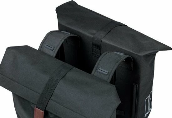 Basil City Dubbele Fietstas - Zwart - 32 Liter 3 Basil City Dubbele Fietstas - Zwart - 32 Liter - Afbeelding 3