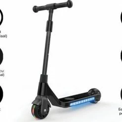 Denver Elektrische Step Kinderen 6km/u - LED Verlichting - 6km Bereik - 4,5" Wielen - SCK5400 - Zwart -Windgoo Shop 550x380 1