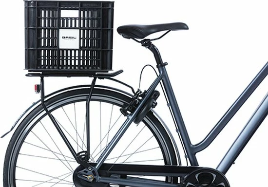 Basil Fietskrat L - Groot - 40 Liter - Zwart 8 Basil Fietskrat L - Groot - 40 Liter - Zwart - Afbeelding 8