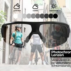 BBB Cycling Impulse PH Fietsbril - Zonnebril Meekleurende Lens - Instelbaar Neusstuk - Glossy Metallic Black - BSG-62PH -Windgoo Shop 550x388 1