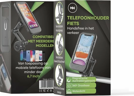 MW Telefoonhouder Fiets Waterdicht - Fietshouder Voor Smartphones - GSM Houder Fiets - 4 Tot 6'' 7 MW Telefoonhouder Fiets Waterdicht - Fietshouder Voor Smartphones - GSM Houder Fiets - 4 Tot 6'' - Afbeelding 7