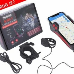 Mancor Universele Telefoonhouder Fiets Smartphonehouder - Met Verlichting, Fietsbel En Powerbank 14 Mancor Universele Telefoonhouder Fiets Smartphonehouder - Met Verlichting, Fietsbel En Powerbank -Windgoo Shop 550x397 5