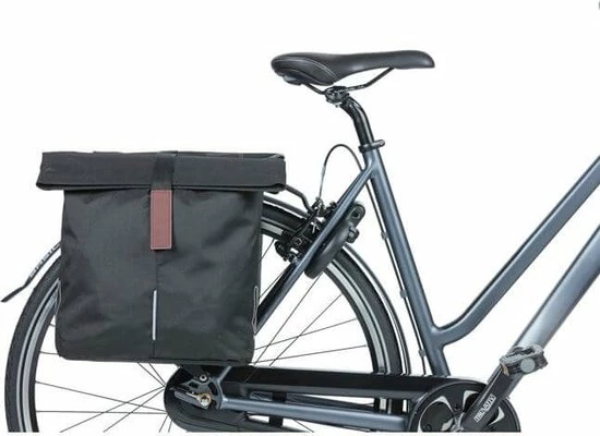 Basil City Dubbele Fietstas - Grijs Melee - 32 Liter 6 Basil City Dubbele Fietstas - Grijs Melee - 32 Liter - Afbeelding 6