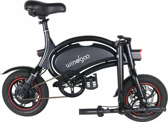 Wind-goo Windgoo - B3 Elektrische Long-Range E-Bike Met Trappers - E-bike - 25Km / H - Zwart 5 Wind-goo Windgoo - B3 Elektrische Long-Range E-Bike Met Trappers - E-bike - 25Km / H - Zwart - Afbeelding 5