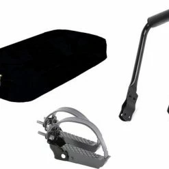 ROJO Rugsteun Bagagedrager + Fietskussen Bagagedrager + Voetsteunen (Universele Set)