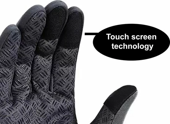 LuxeRoyal Fietshandschoenen Winter - Sport Handschoenen Met Rits - Touchscreen Telefoon - Anti Slip Gloves - Heren / Dames - Maat XL - Grijs 3 LuxeRoyal Fietshandschoenen Winter - Sport Handschoenen Met Rits - Touchscreen Telefoon - Anti Slip Gloves - Heren / Dames - Maat XL - Grijs - Afbeelding 3
