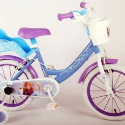 Disney Frozen 2 Kinderfiets - Meisjes - 16 Inch - Blauw - Twee Handremmen -Windgoo Shop 550x410