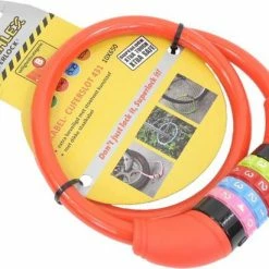 Stahlex 10mm / 65cm Kabelslot Schlechts 230g Met Cijferslot | Het Eerste Fietsslot Voor Uw Kind | Rood