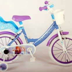 Disney Frozen 2 Kinderfiets - Meisjes - 16 Inch - Blauw - Twee Handremmen -Windgoo Shop 550x412 11