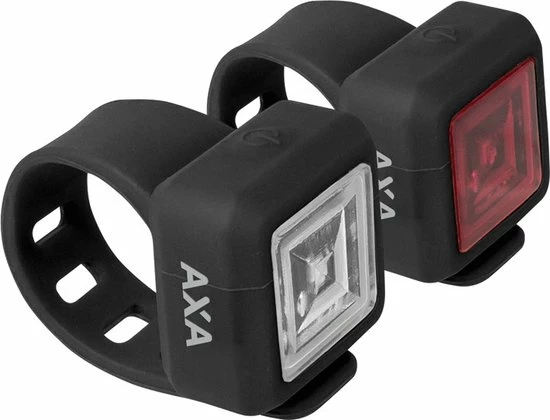 AXA - Niteline 11 - LED Fietsverlichting - Fietslampjes Voor En Achter - Batterij 1 AXA - Niteline 11 - LED Fietsverlichting - Fietslampjes Voor En Achter - Batterij