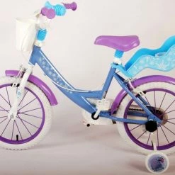 Disney Frozen 2 Kinderfiets - Meisjes - 16 Inch - Blauw - Twee Handremmen -Windgoo Shop 550x421 1