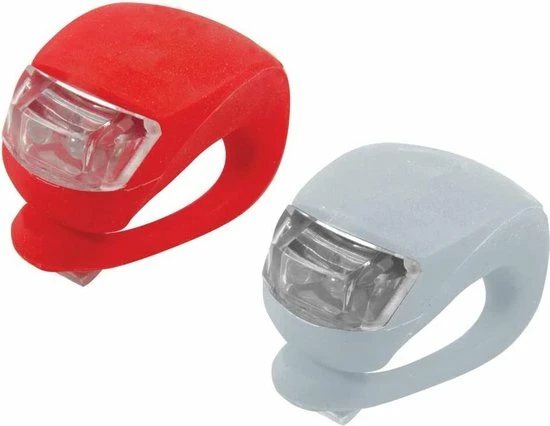 Merkloos Fietslampjes Set - LED Fietsverlichting Voorlicht & Achterlicht Fiets - Waterdichte Siliconen LED Fiets Lampen 1 Merkloos Fietslampjes Set - LED Fietsverlichting Voorlicht & Achterlicht Fiets - Waterdichte Siliconen LED Fiets Lampen